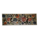1970s wall tapestry with large multicoloured flowers