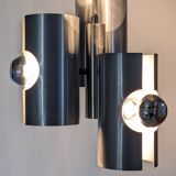 Space Age 3-light pipe chandelier, 1960s-70s