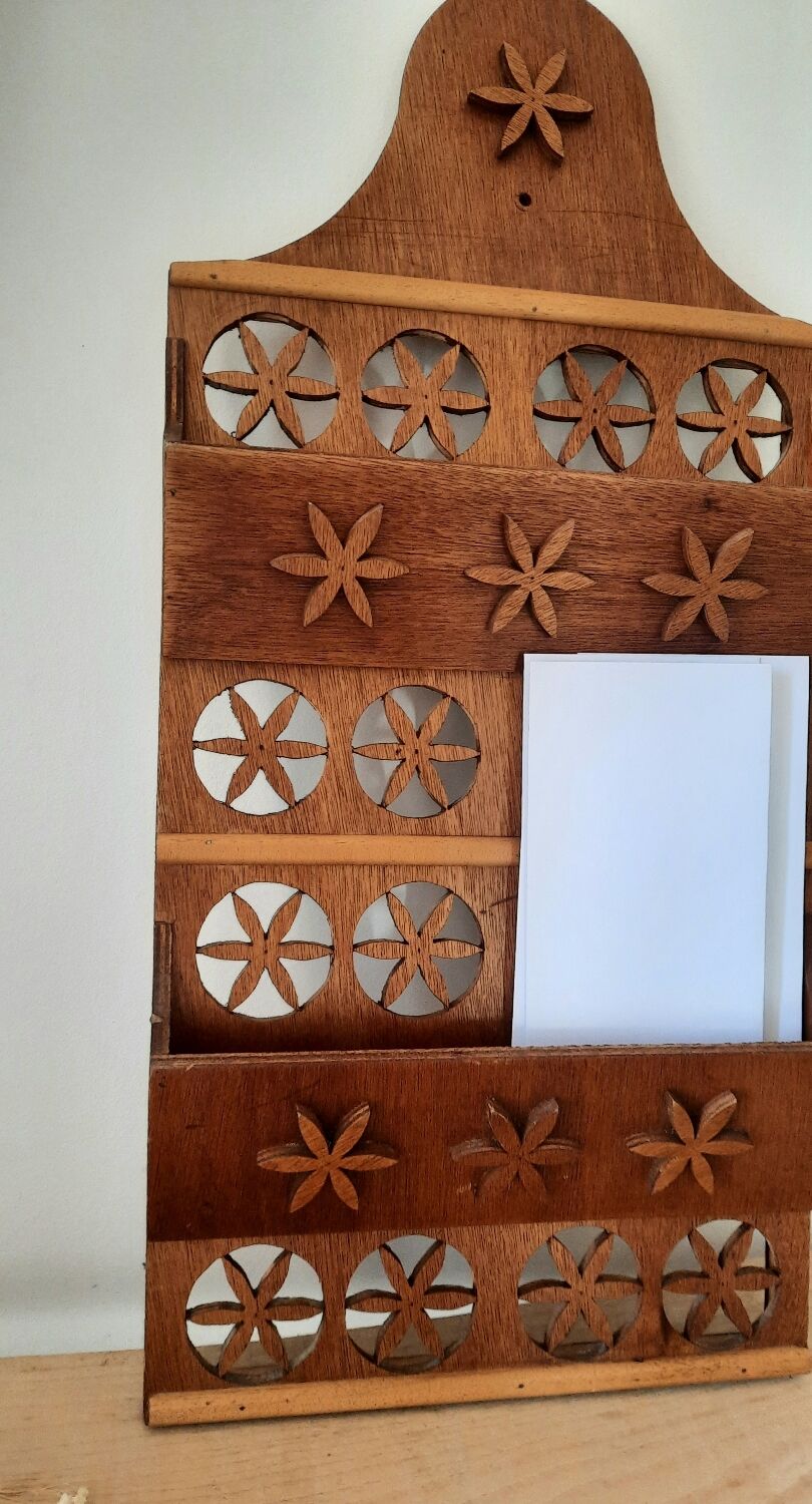 Wooden letter holder