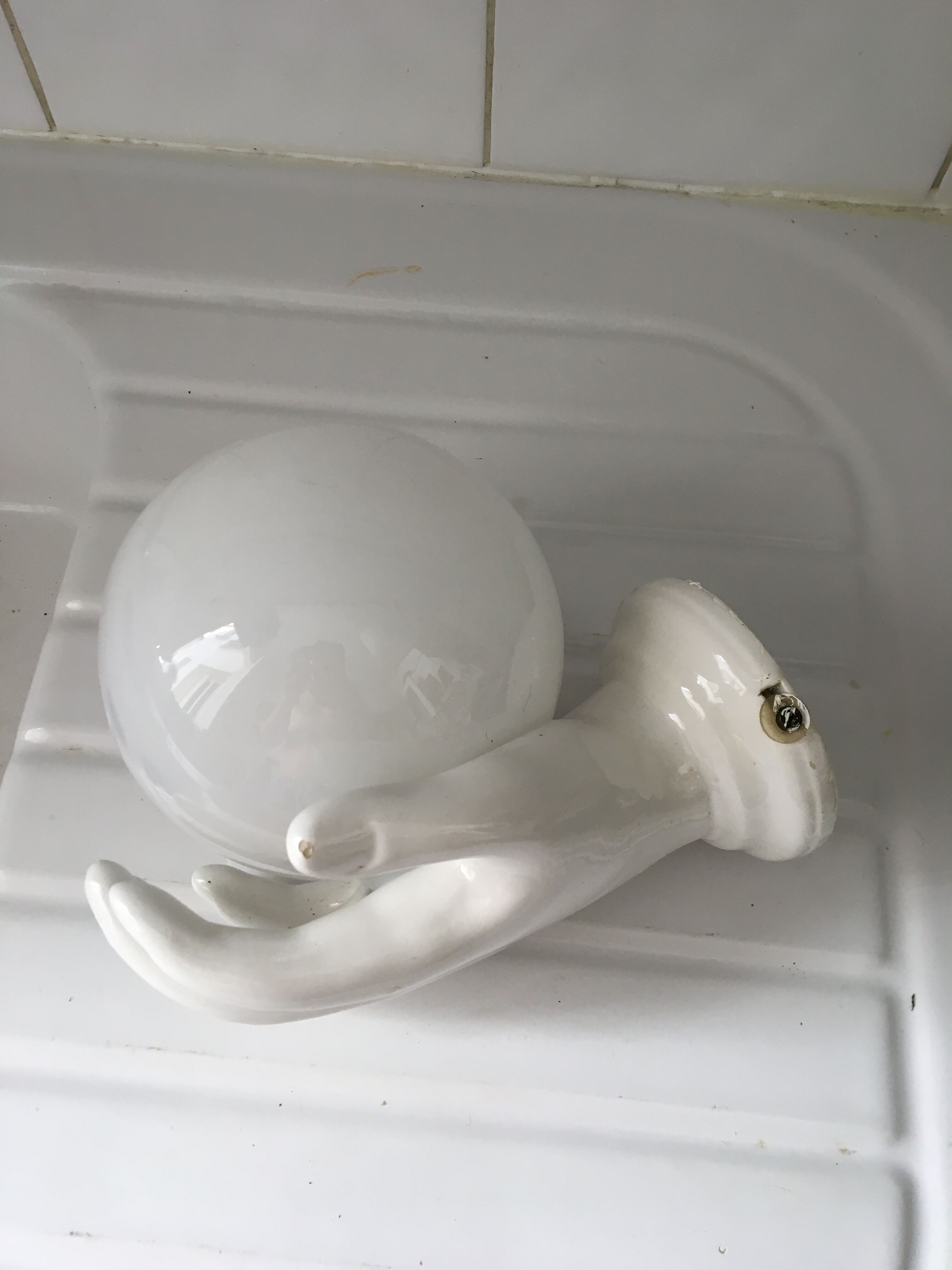 Wall lamp hand lamp ceramic vintage 70s