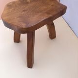 Elm tripod stool