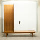 Danish Scandinavian wardrobe signed Sven Ellekaer 1960 3 doors 2 drawers with mounting plan