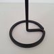 Black wrought iron candlestick
