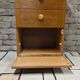 Vintage oak chest of drawers with a drop-down flap – 1960s