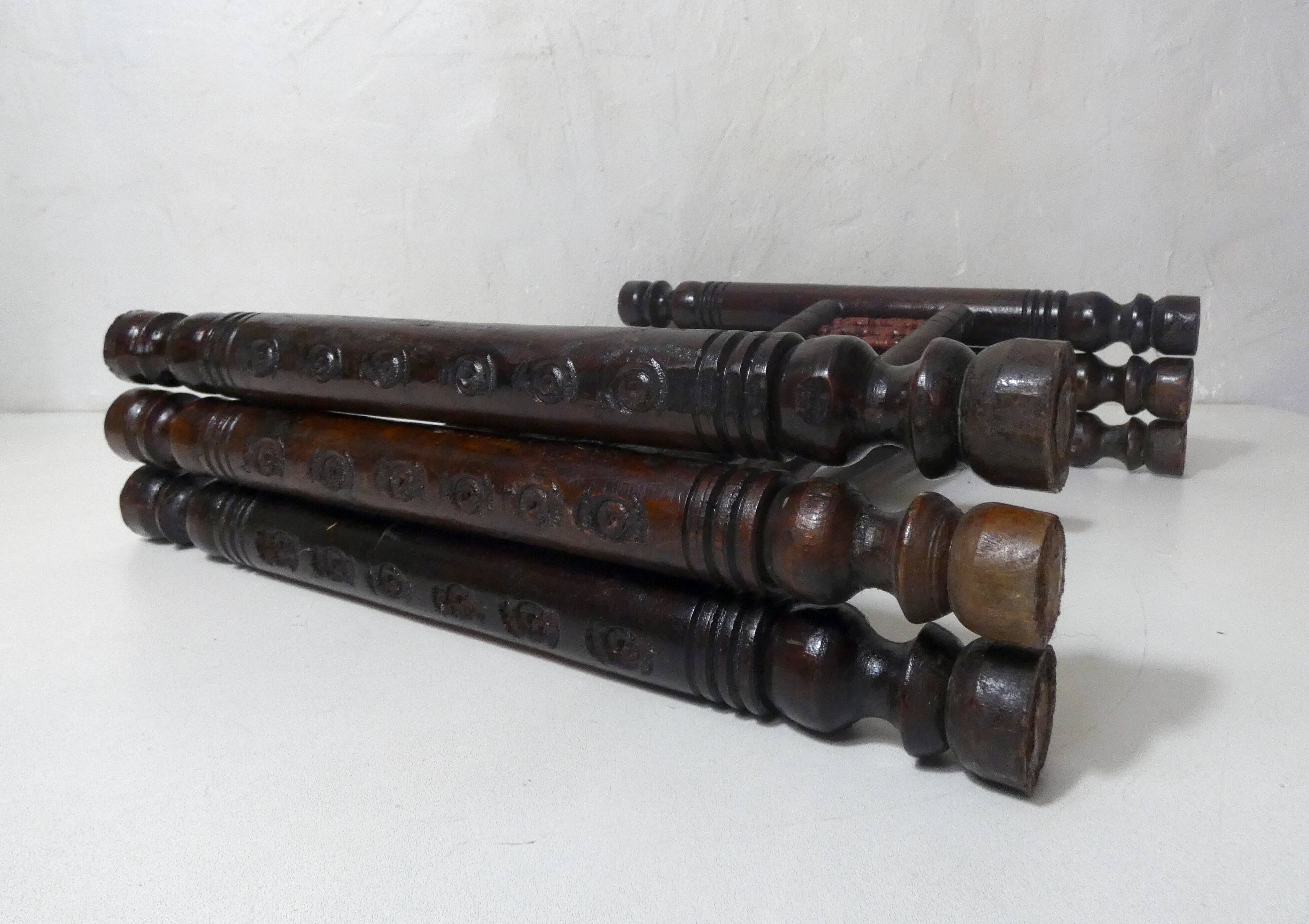 vintage folding oriental coffee table with silver metal top