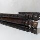 vintage folding oriental coffee table with silver metal top