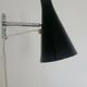 Rare Black Midcentury Adjustable Wall Lamp in style of Stilnovo, Lidokov, 1960s