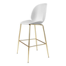 Beetle Stool Alabaster White/Semi Matt Brass - Gubi