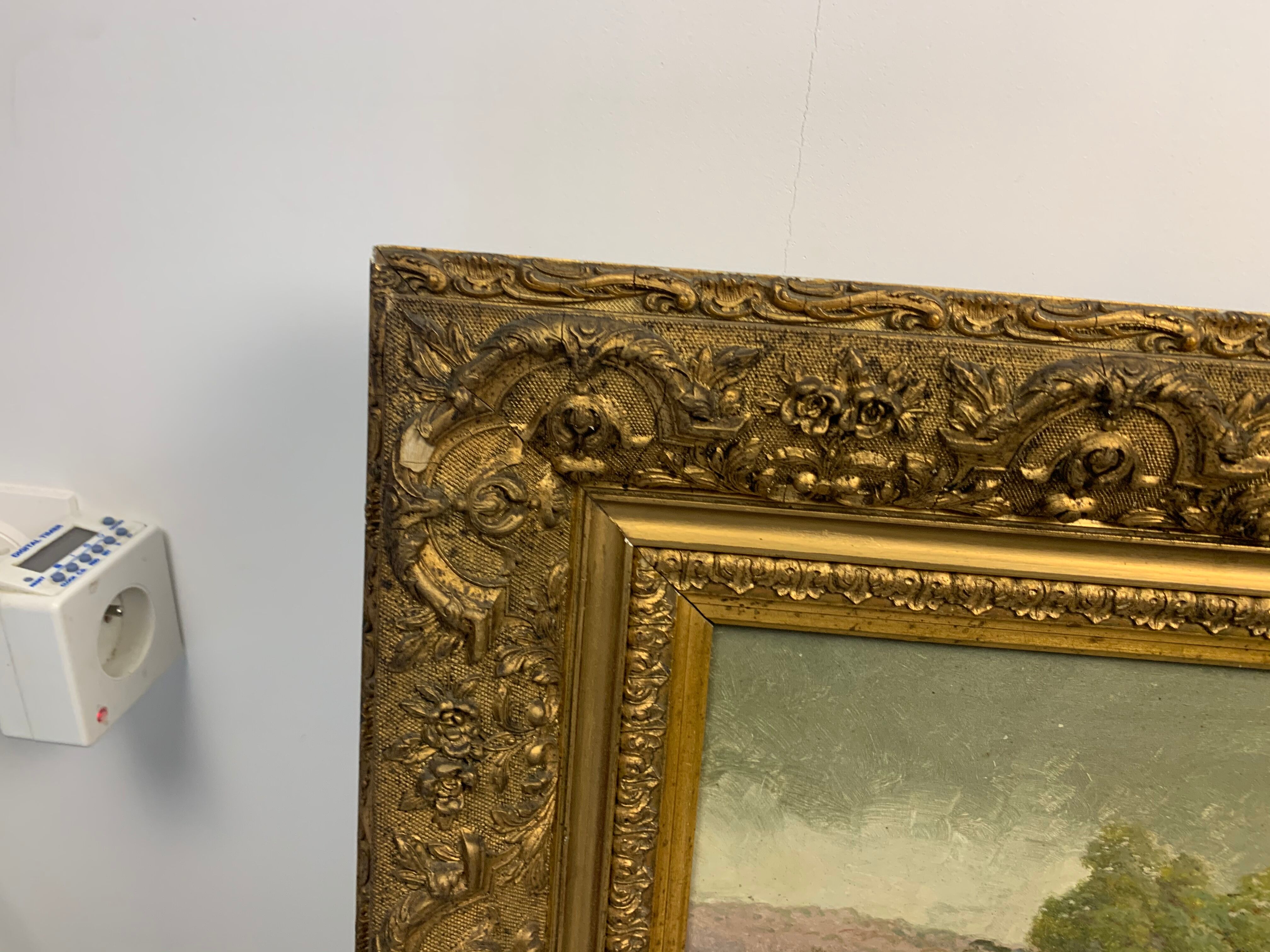 Oil on canvas by V Vezien