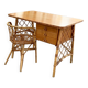 Rattan desk and chair 1960