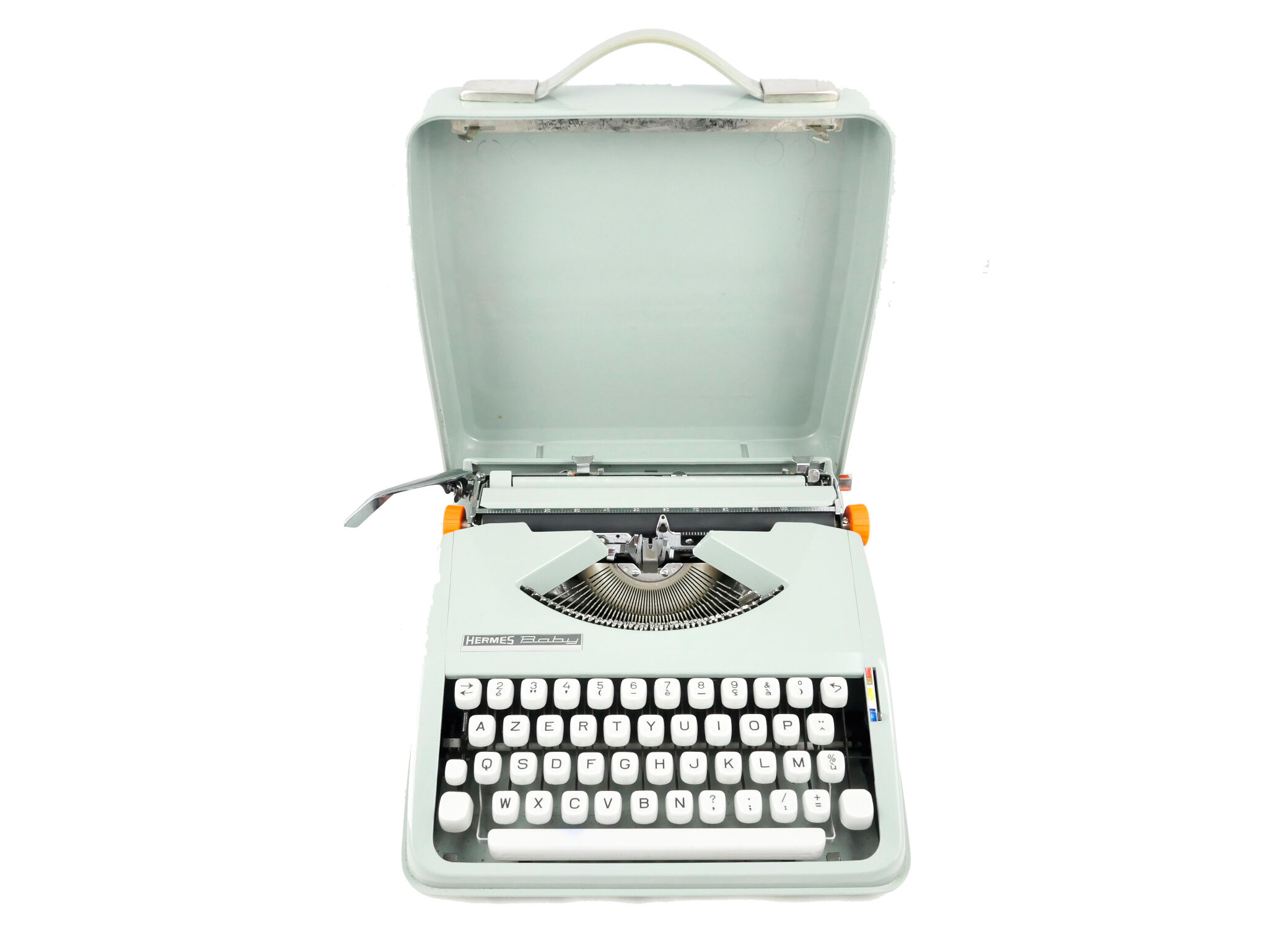 Hermes Baby Cursive green lime maker typewriter