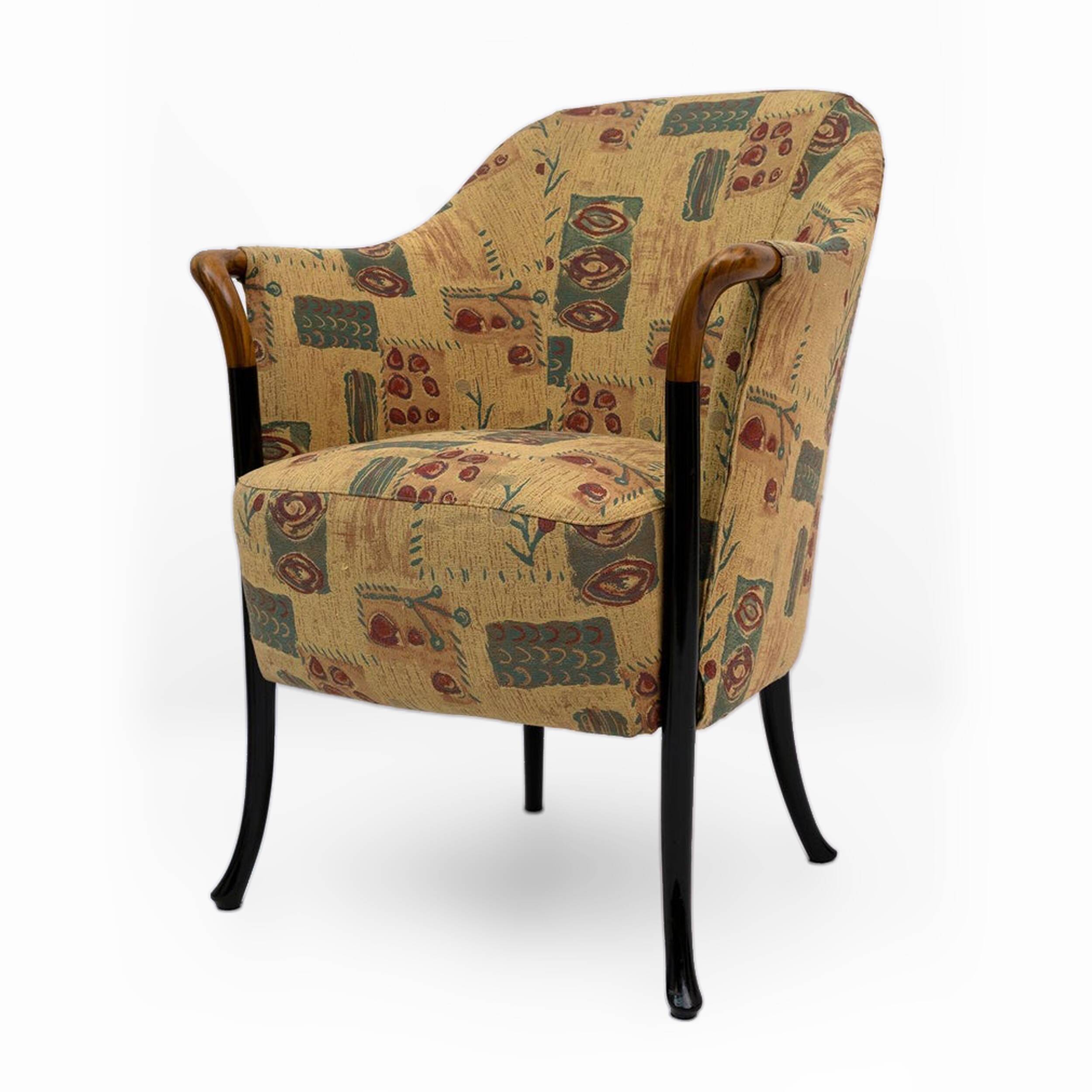 Paire de fauteuils italiens Giorgetti "Progetti", années 1980