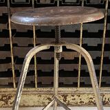 Old industrial workshop stool