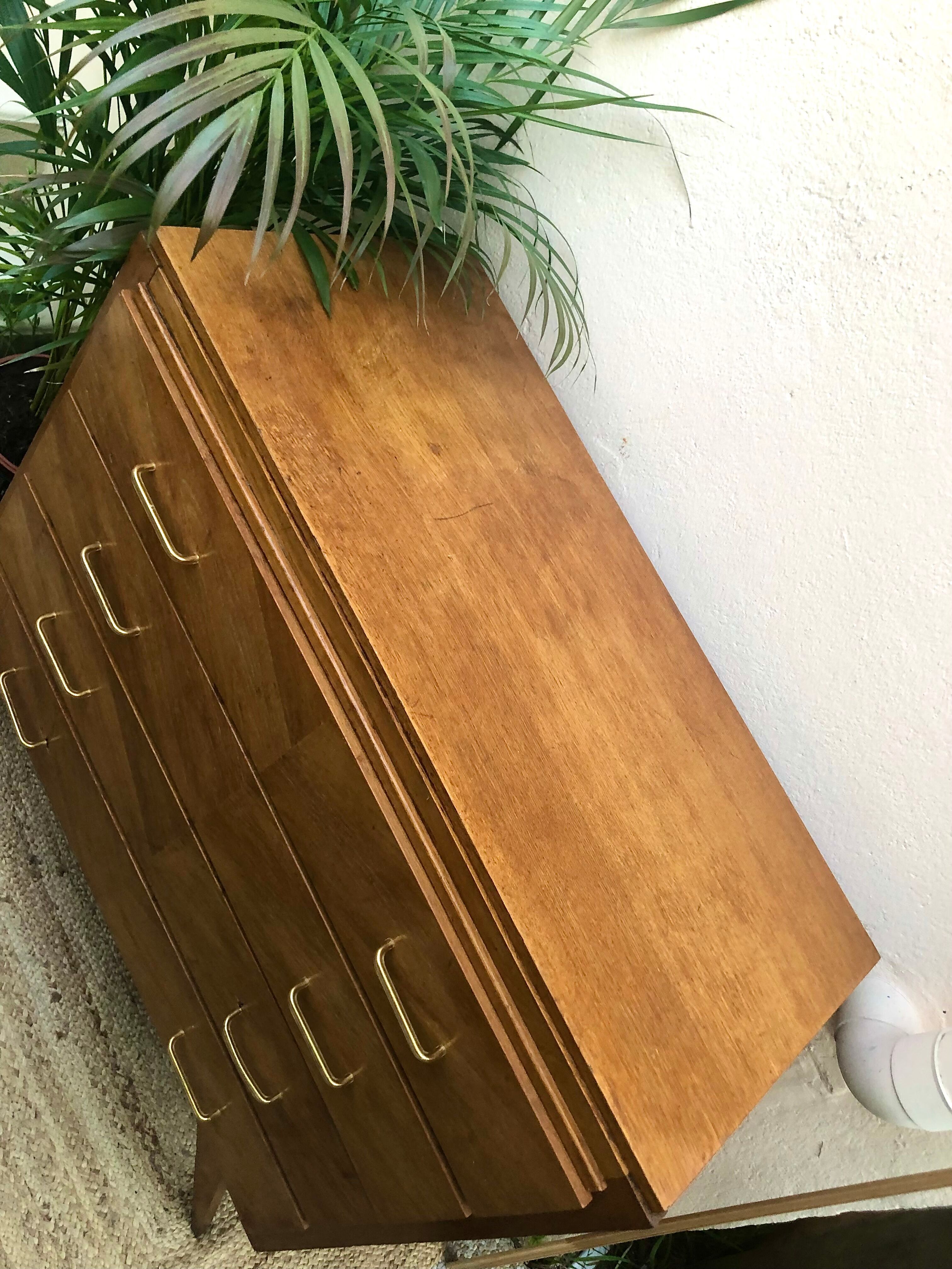 Commode vintage pieds compas