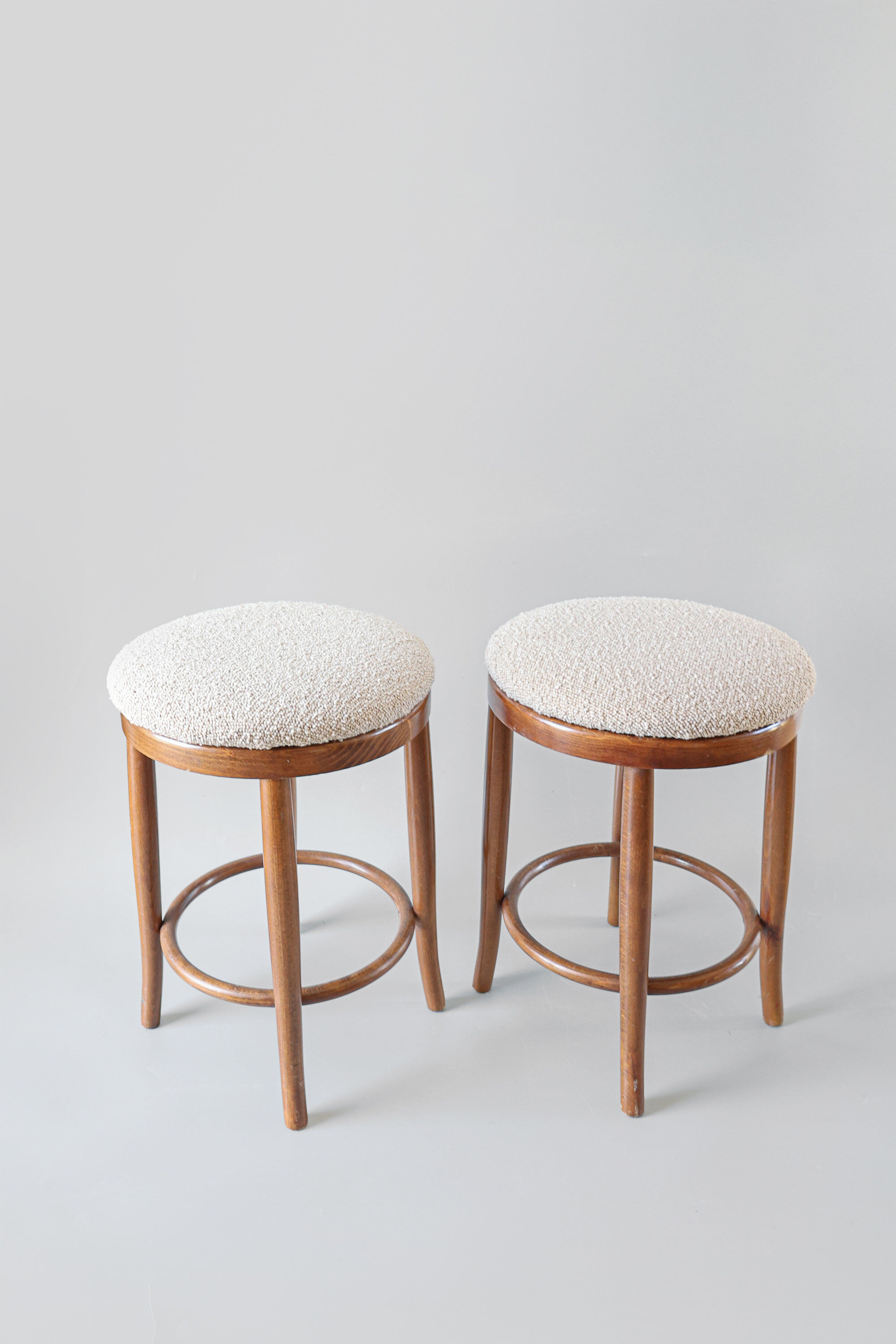 Set of 4 vintage Thonet style stools