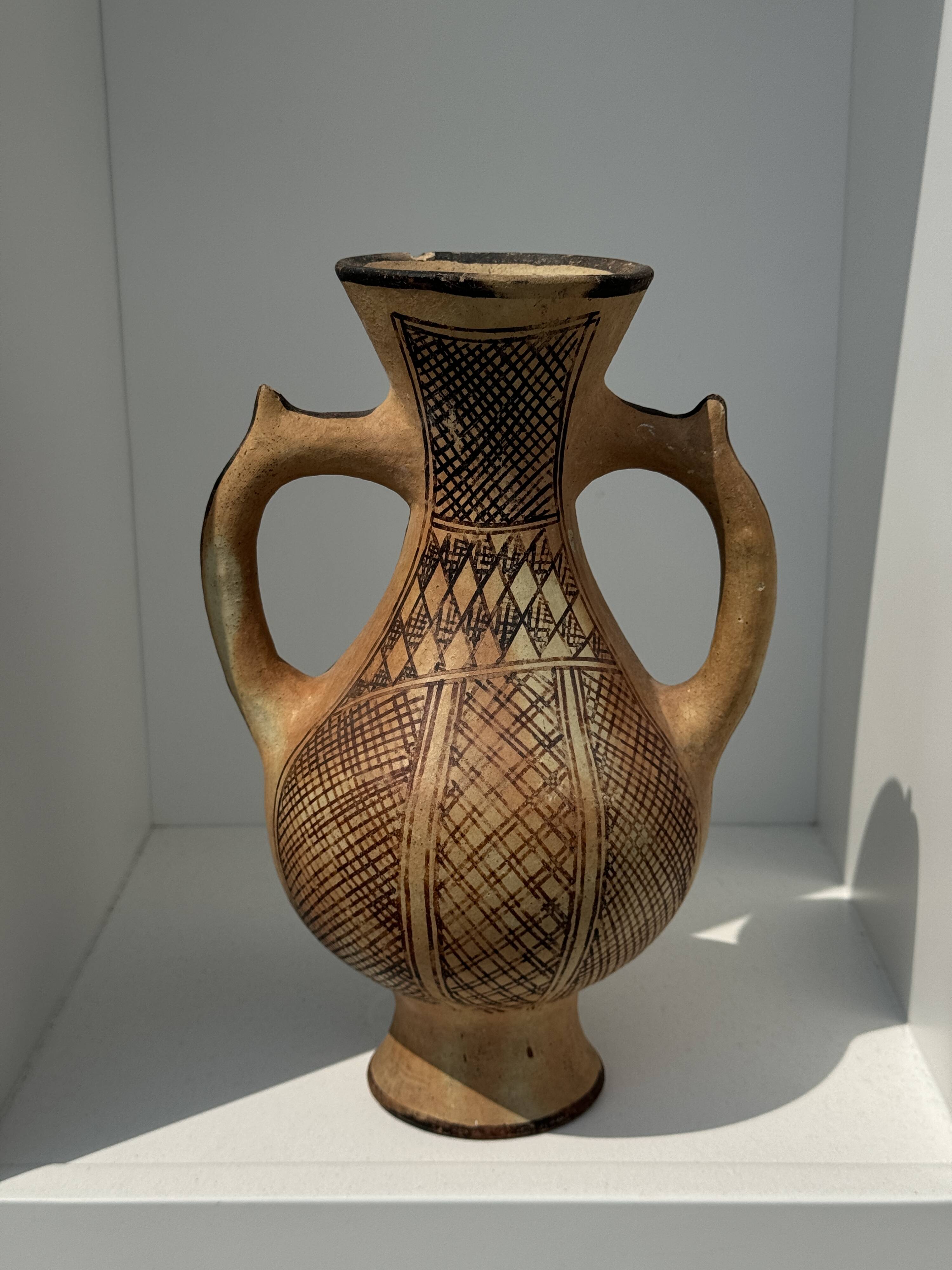 Decorative vase in the shape of an antique style amphora H27