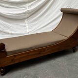 Récamier Empire (France, 19th century) with contemporary fabric