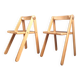 Pair of Pierre Grosjean chairs, vintage seating furniture