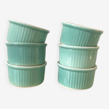 Ramequins en faience sarreguemines celadon