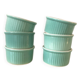 Ramequins en faience sarreguemines celadon