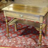 Bureau d'appoint avec un tiroir et étagère en hêtre 90 x 45 cm