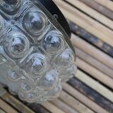 Moulded glass ceiling light