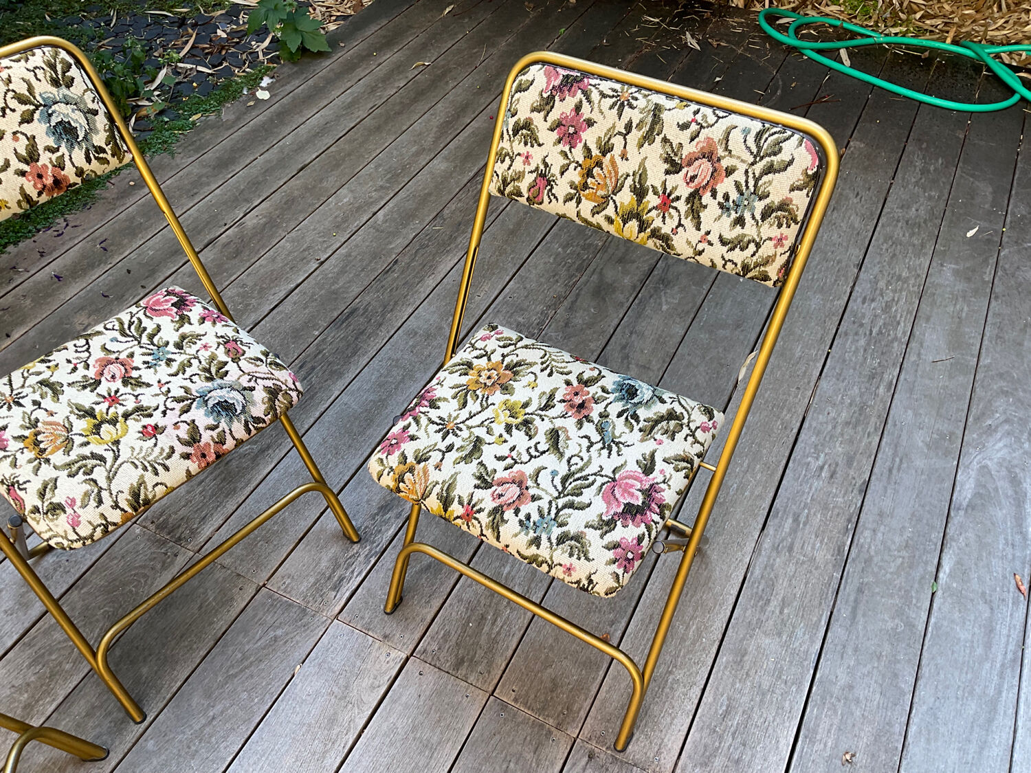 4 Vintage Lafuma Chantazur folding chairs