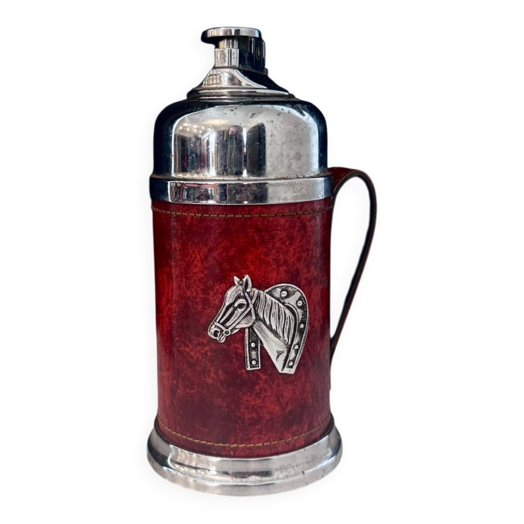 Vintage cigarette dispenser with built-in lighter