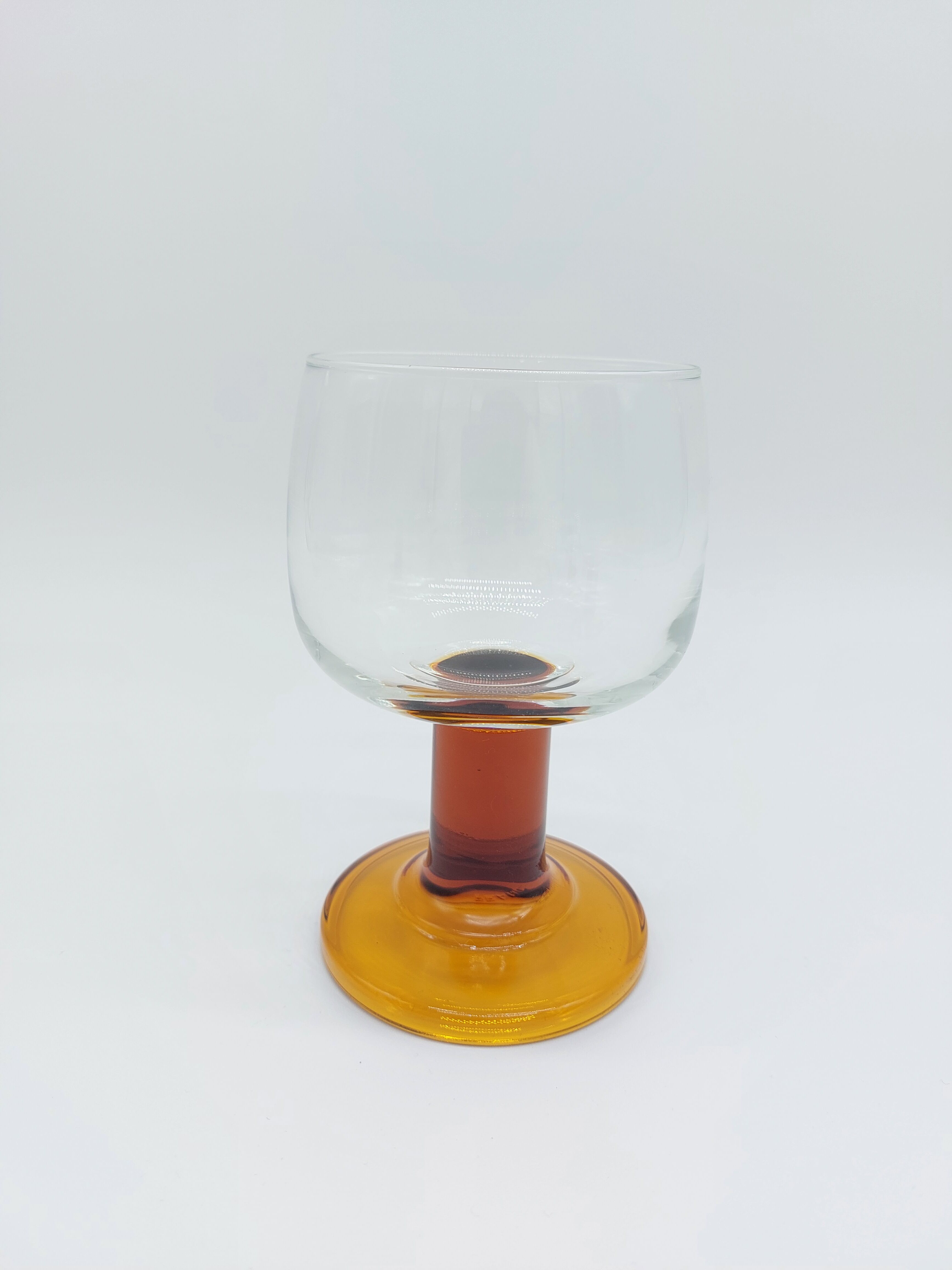 Lot de 4 verres ambré