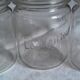 Lot 3 jars the best transparent glass 1 l cover