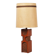 Art Deco Floor Lamp in Oak and Cork, Czech, 1920s