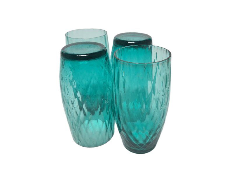 Vintage cocktail glasses by Sarnecki for Krosno Glassworks, Poland, 1970s, set of 4