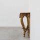 Console en bois doré sculpté avec plateau en marbre rose, style Louis XV / Rococo, It