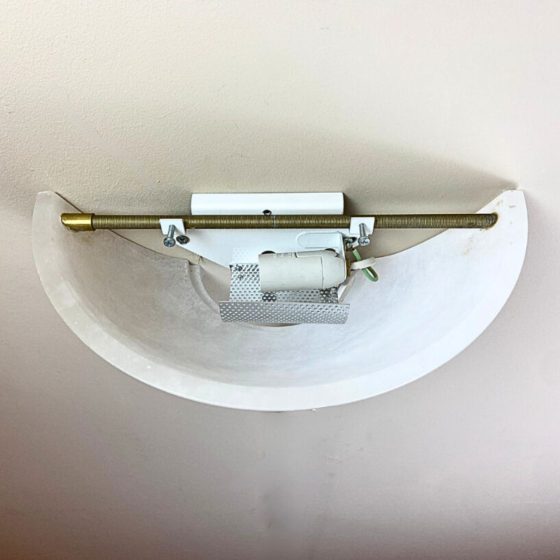 Alabaster wall lamp by Eclipsi, Spain, 1990s