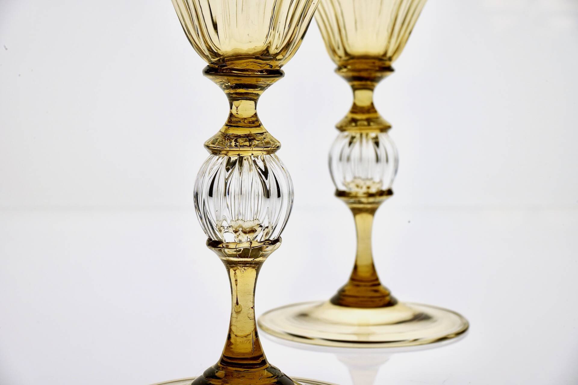 Calici in glass smoked from Cenedese Murano