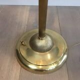 Lampadaire de parquet en laiton Maison Jansen