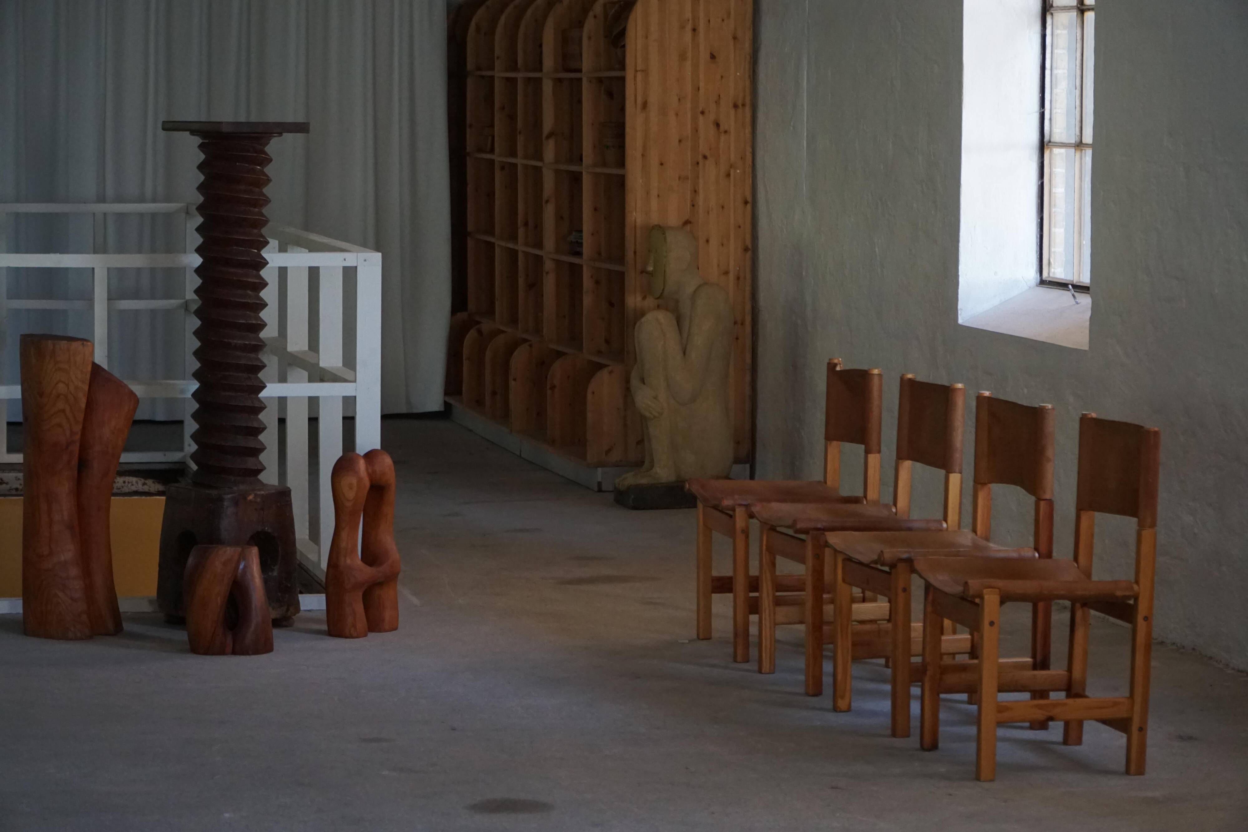 20th century, set of 4 "Kotka" dining chairs by Tomas Jelinek for IKEA, 1980s