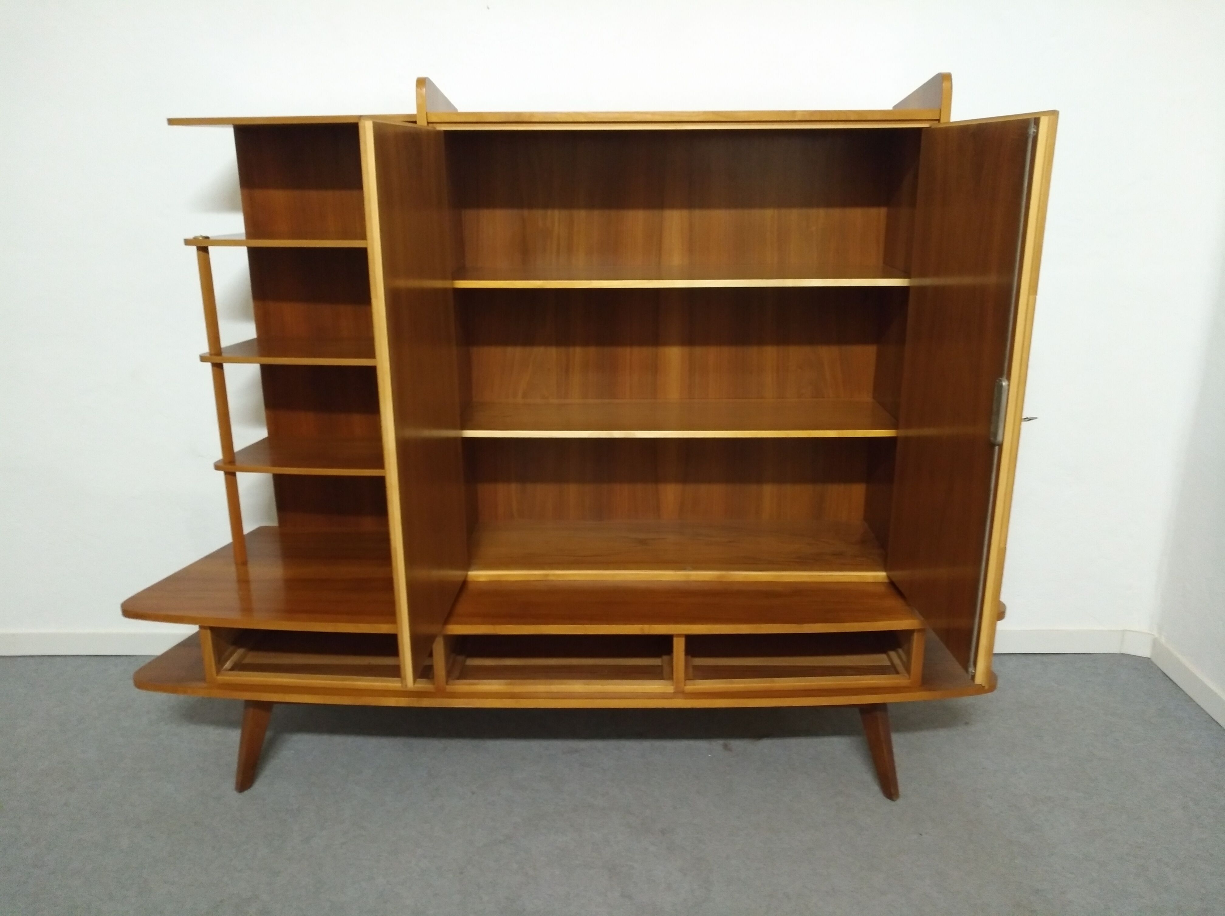 Furniture storage shelves library 50s