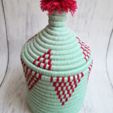 Mint woven basket