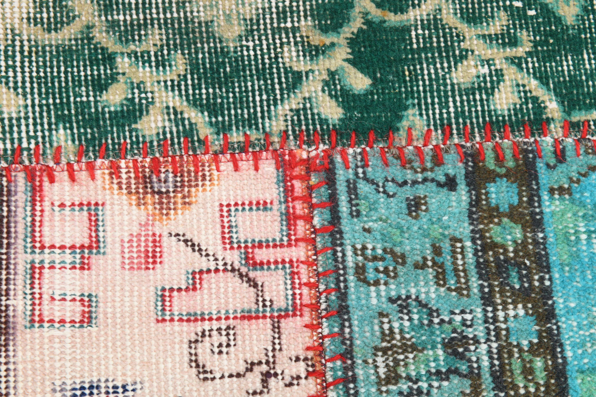 Distressed turkish rug 302x215cm