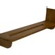 Vintage wooden wall shelve rack bookshelf in wood minimalist
