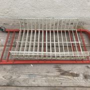 Étagère 3 bacs en metal blanc démontable vintage années 70