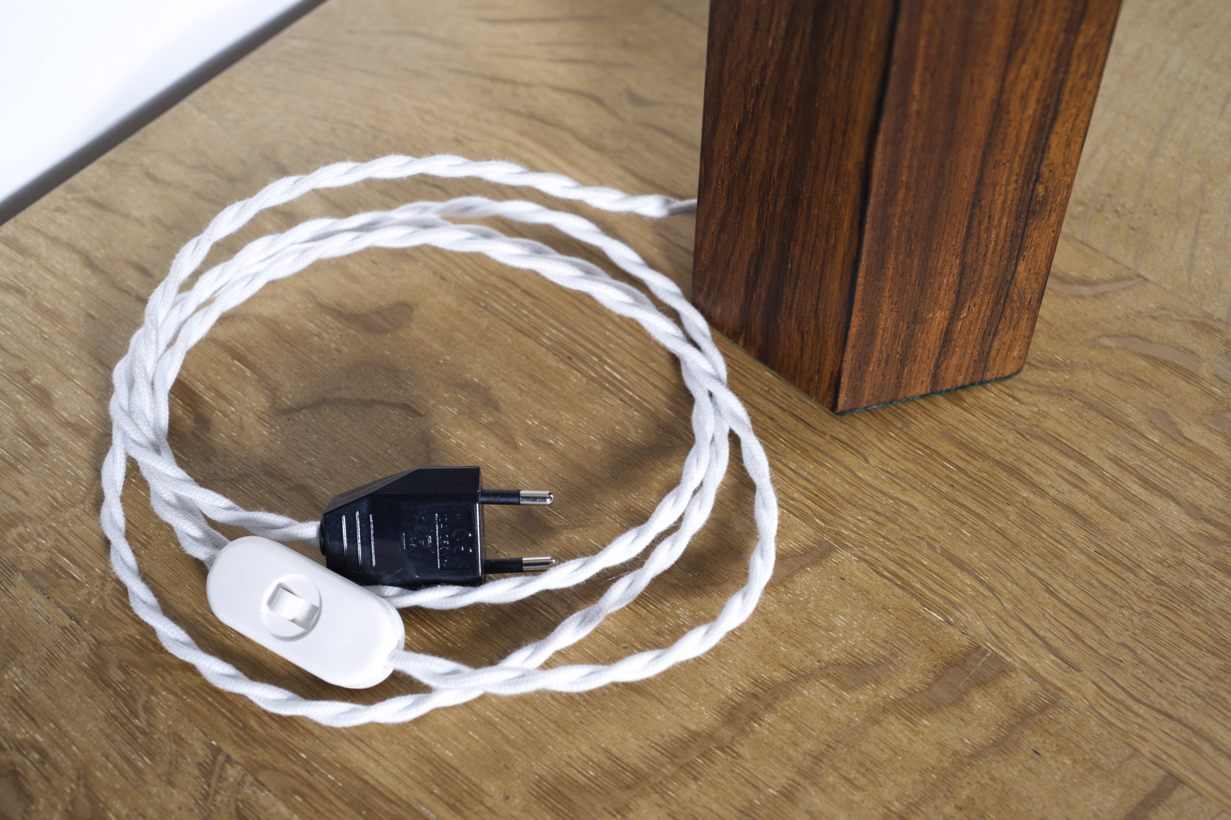 Vintage Danish rosewood table lamp