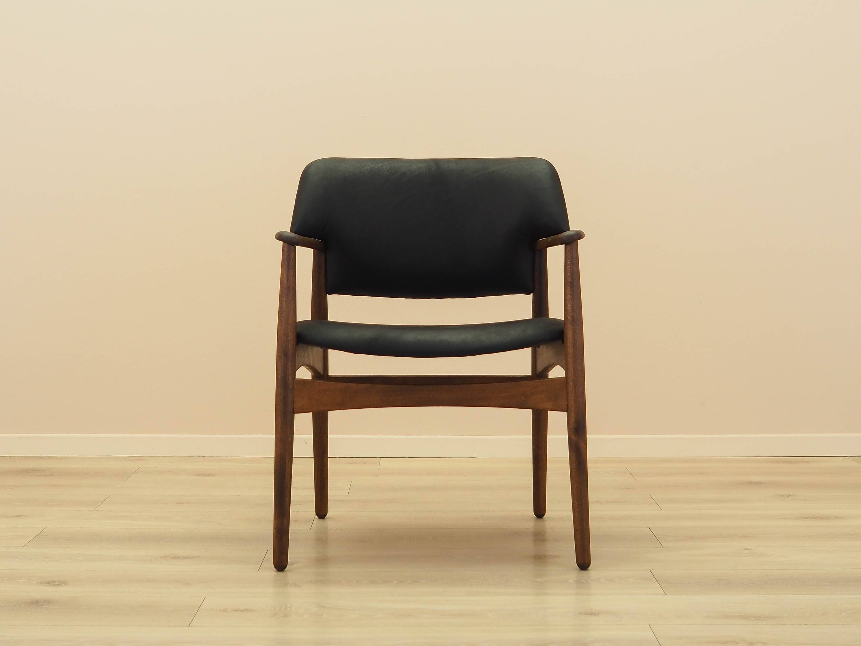 Larsen & Madsen Oak Lounge Chair for Fritz Hansen, 1970s