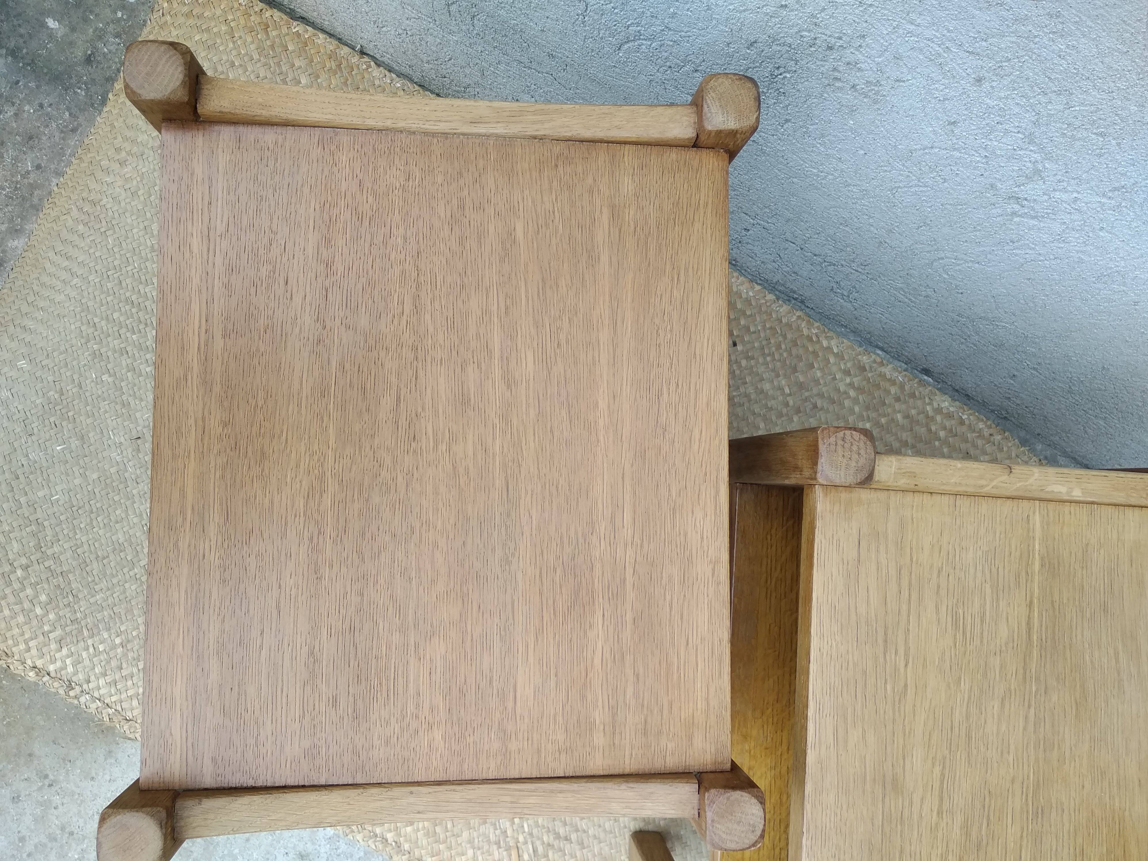Paire de chevets bois et rotin