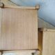 Paire de chevets bois et rotin