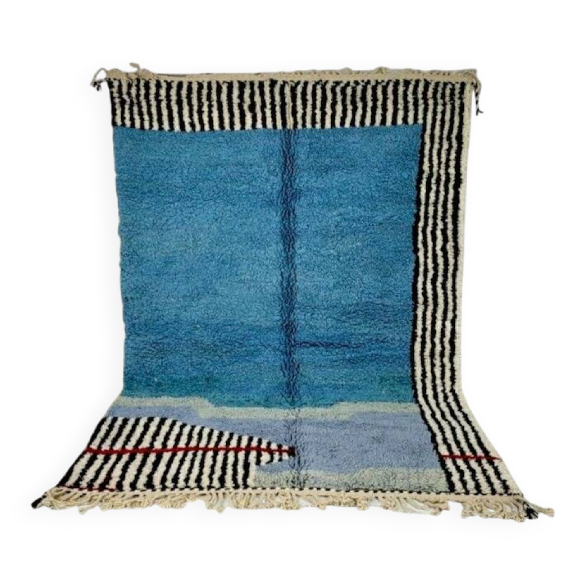 Handmade pure wool Berber rug size 2/3 m