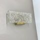 Large 35cm cubic Hollywood Regency Ice Glass Wall Light by J.T. Kalmar 1950