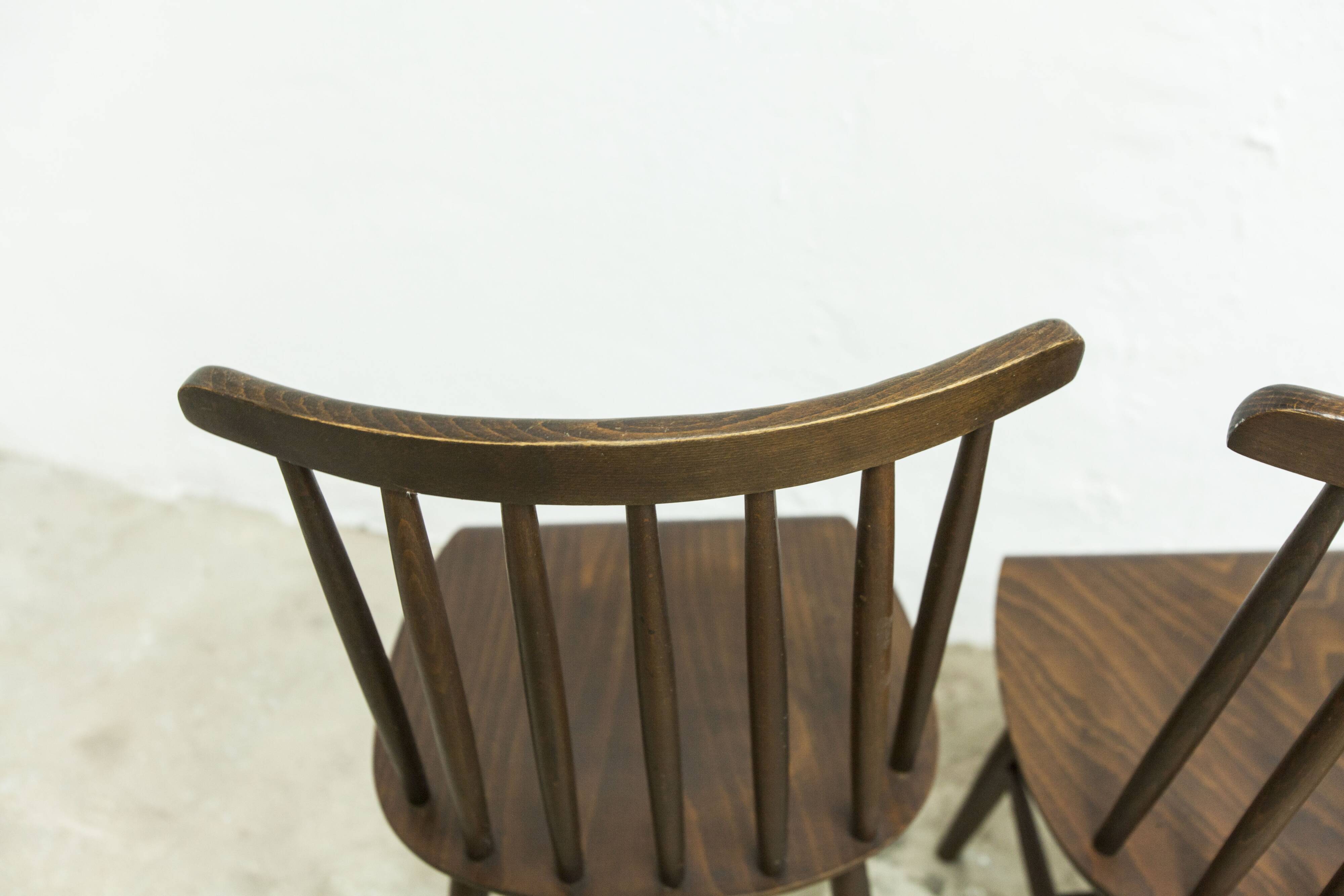 Lot de 4 chaises swr fanett de Ilmari Tapiovaara