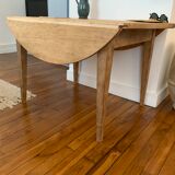 Round wooden table